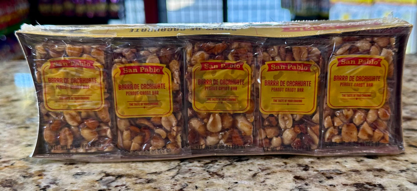 PALANQUETA DE CACAHUATE 20 PIEZAS