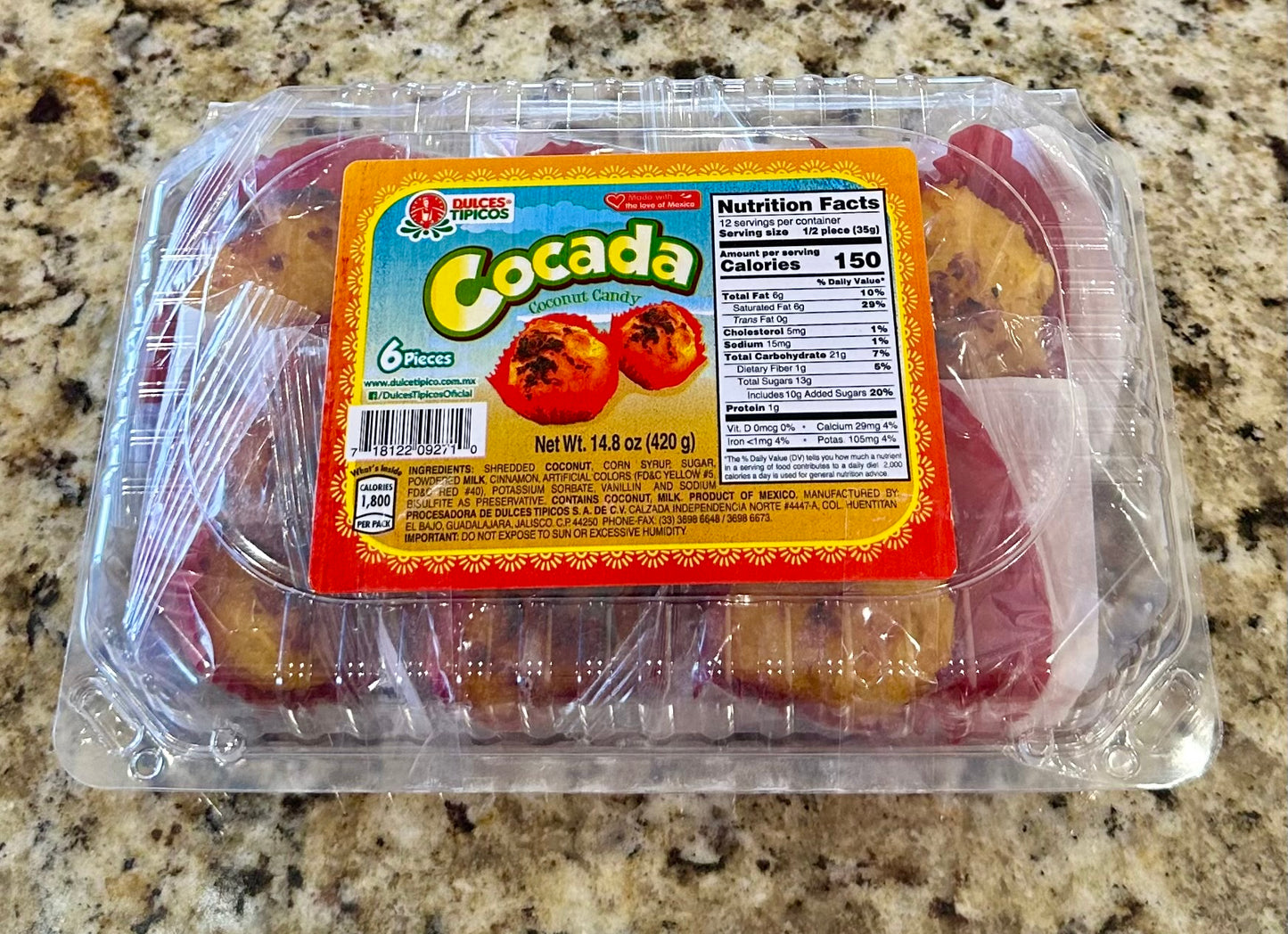 COCADA AMARILLA JUMBO ESTUCHE