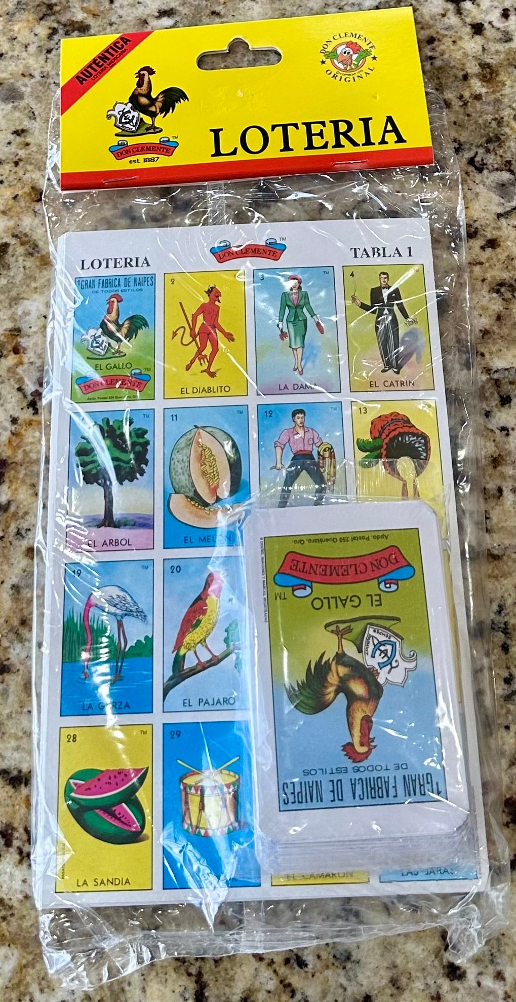 LOTERÍA 20 tablas