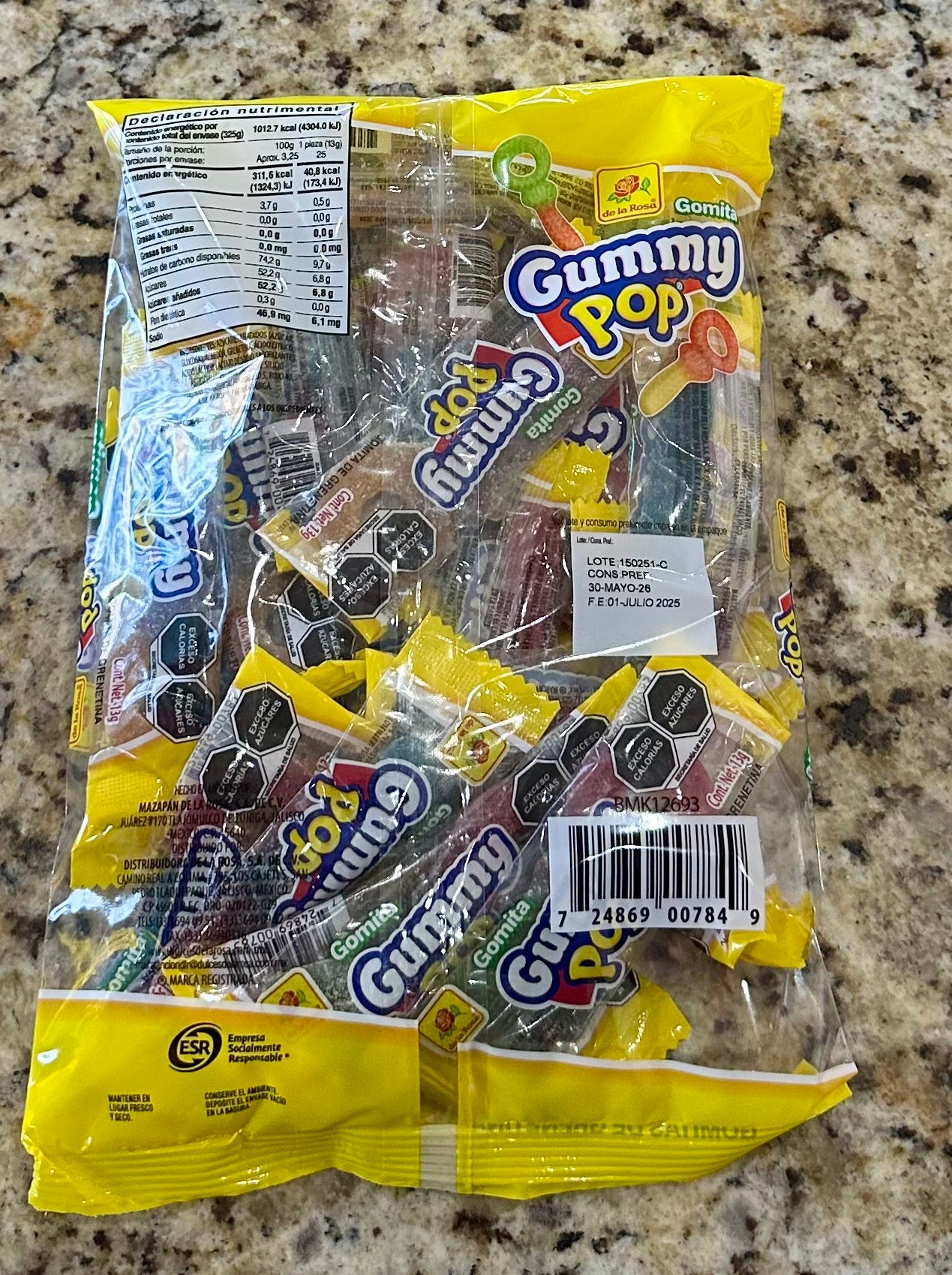 GUMMY POP LLAVE GOMITAS