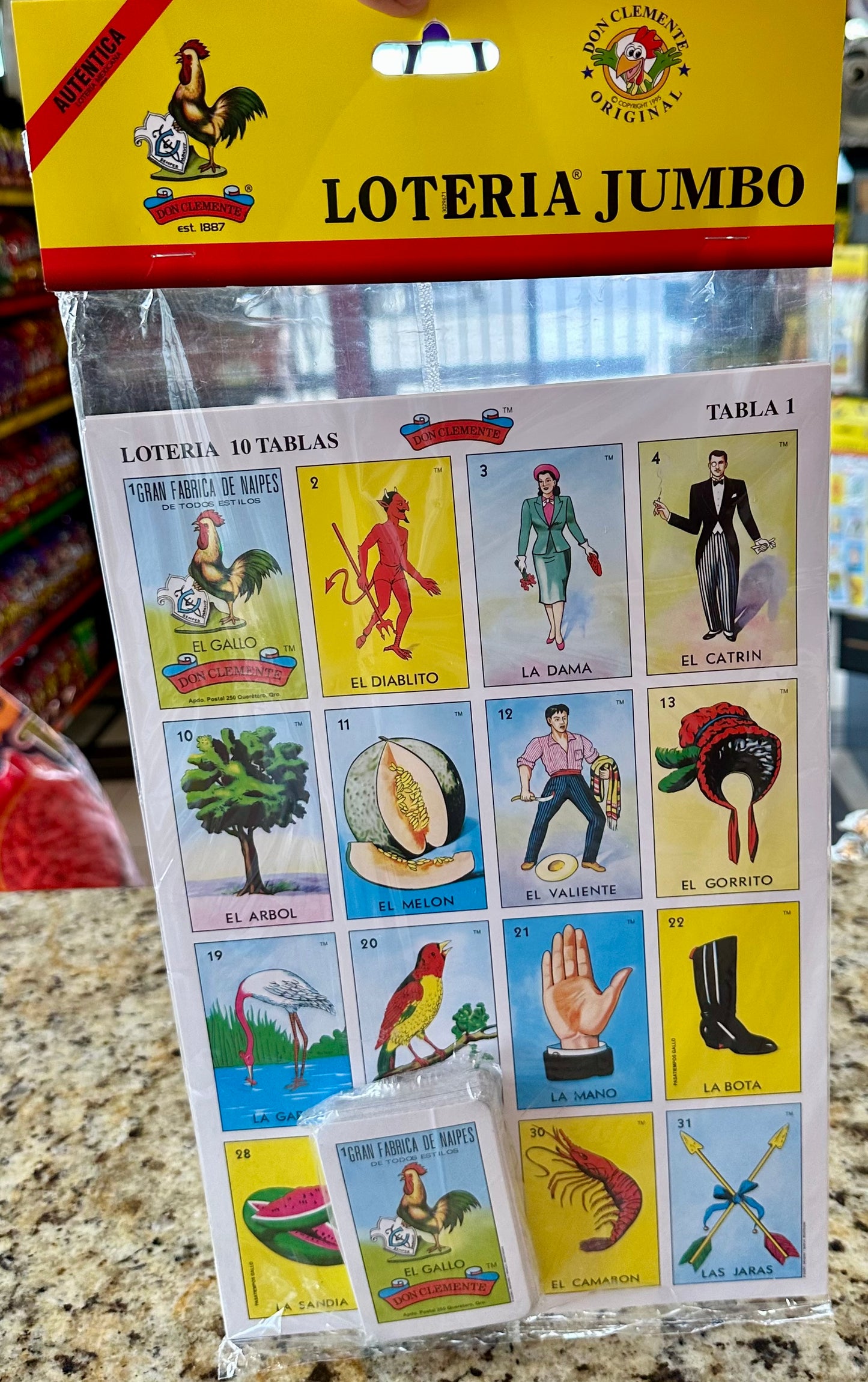 LOTERÍA JUMBO 10 TABLAS