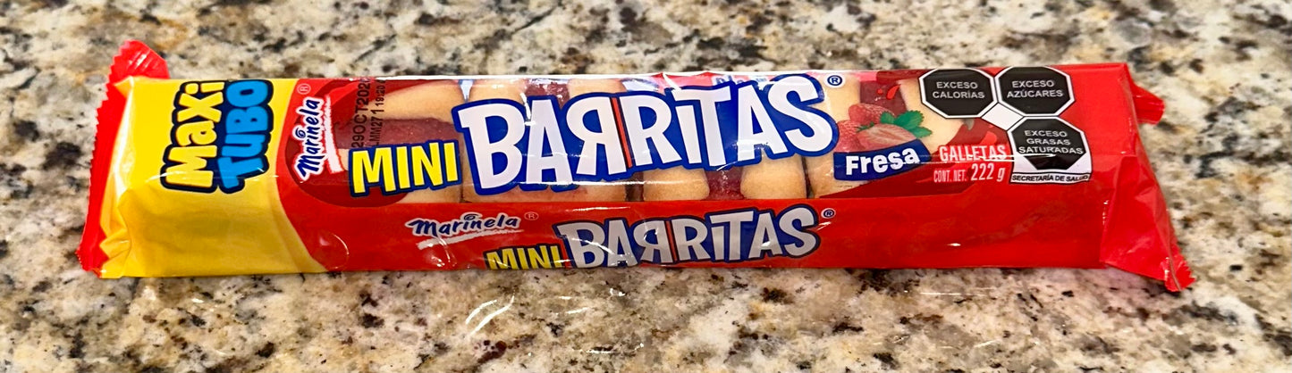MAXI TUBO MINI BARRITAS FRESA