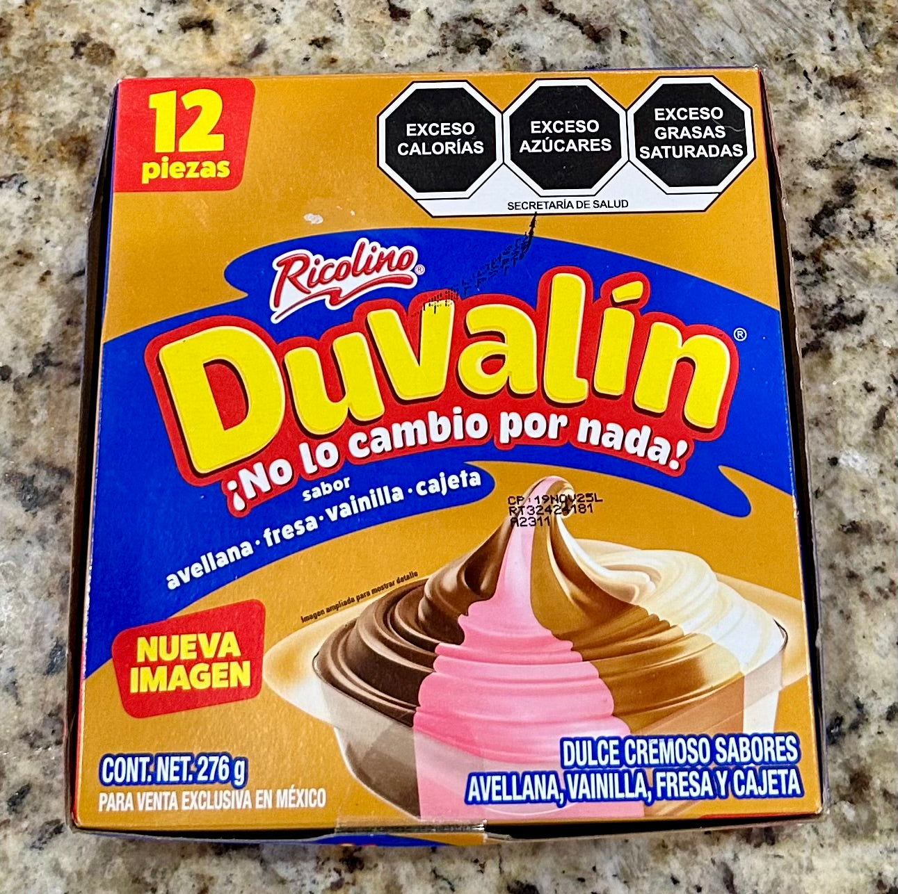 DUVALIN AVELLANA , FRESA , VAINILLA Y CAJETA