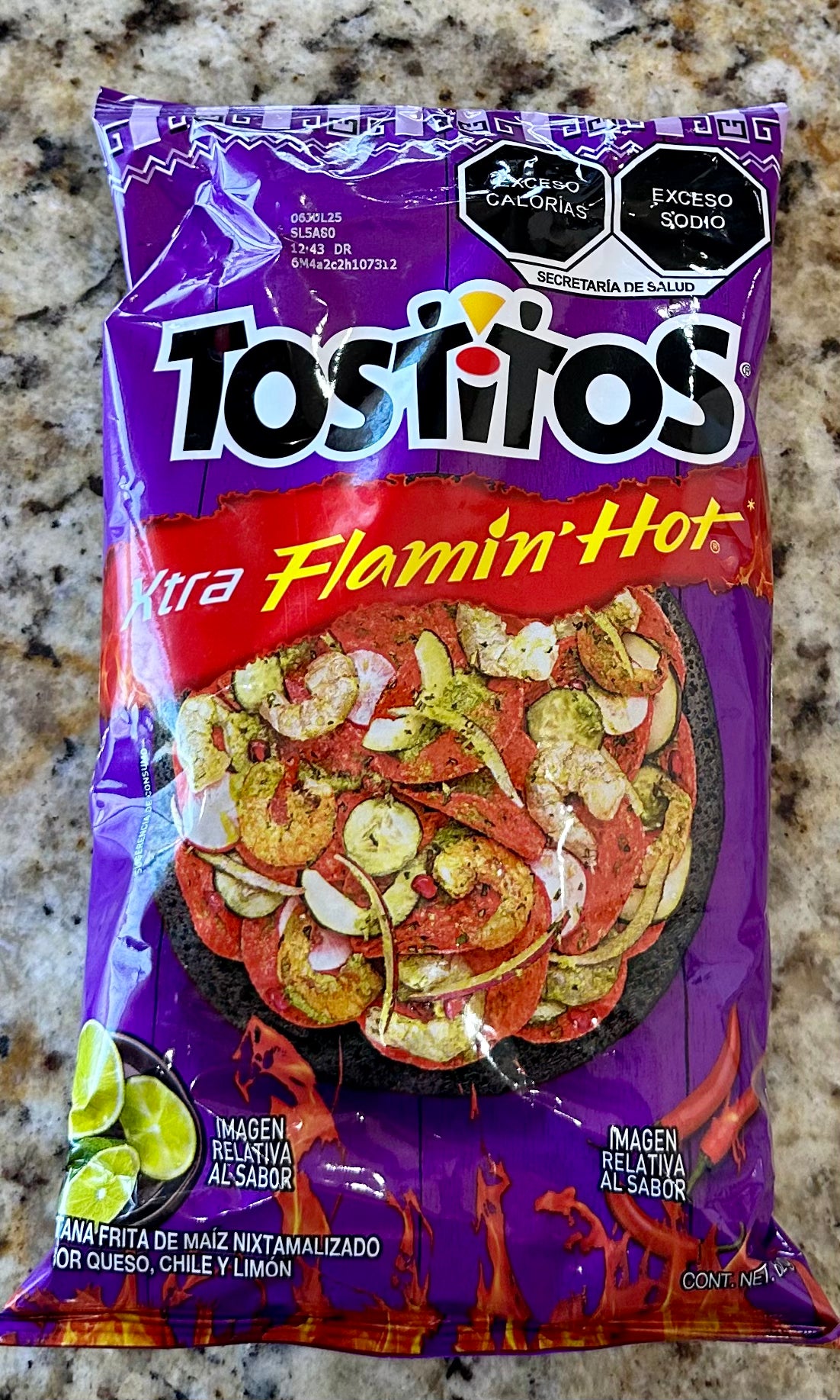 TOSTITOS XTRA FLAMIN HOT CHICO