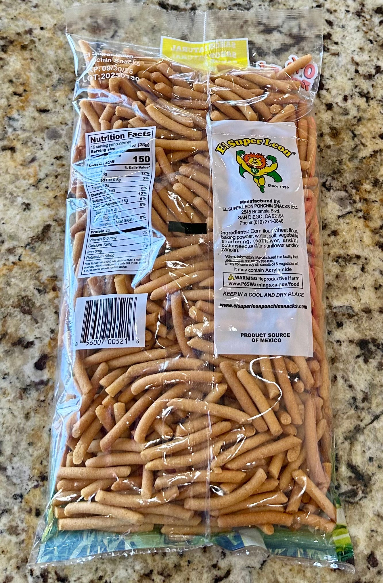 CHURRITOS MEXICANOS SABOR NATURAL