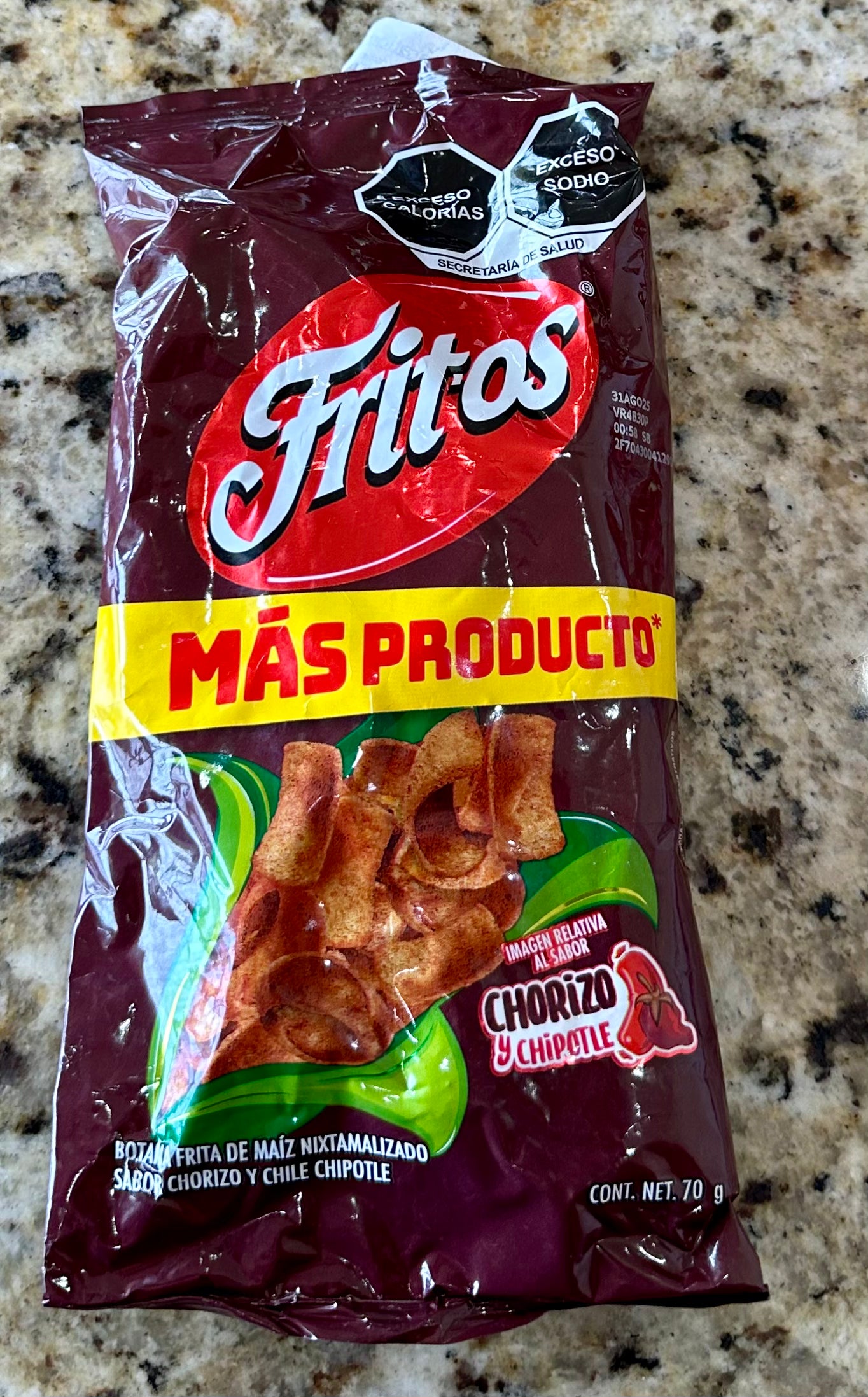 FRITOS CHORIZO Y CHIPOTLE CHICO