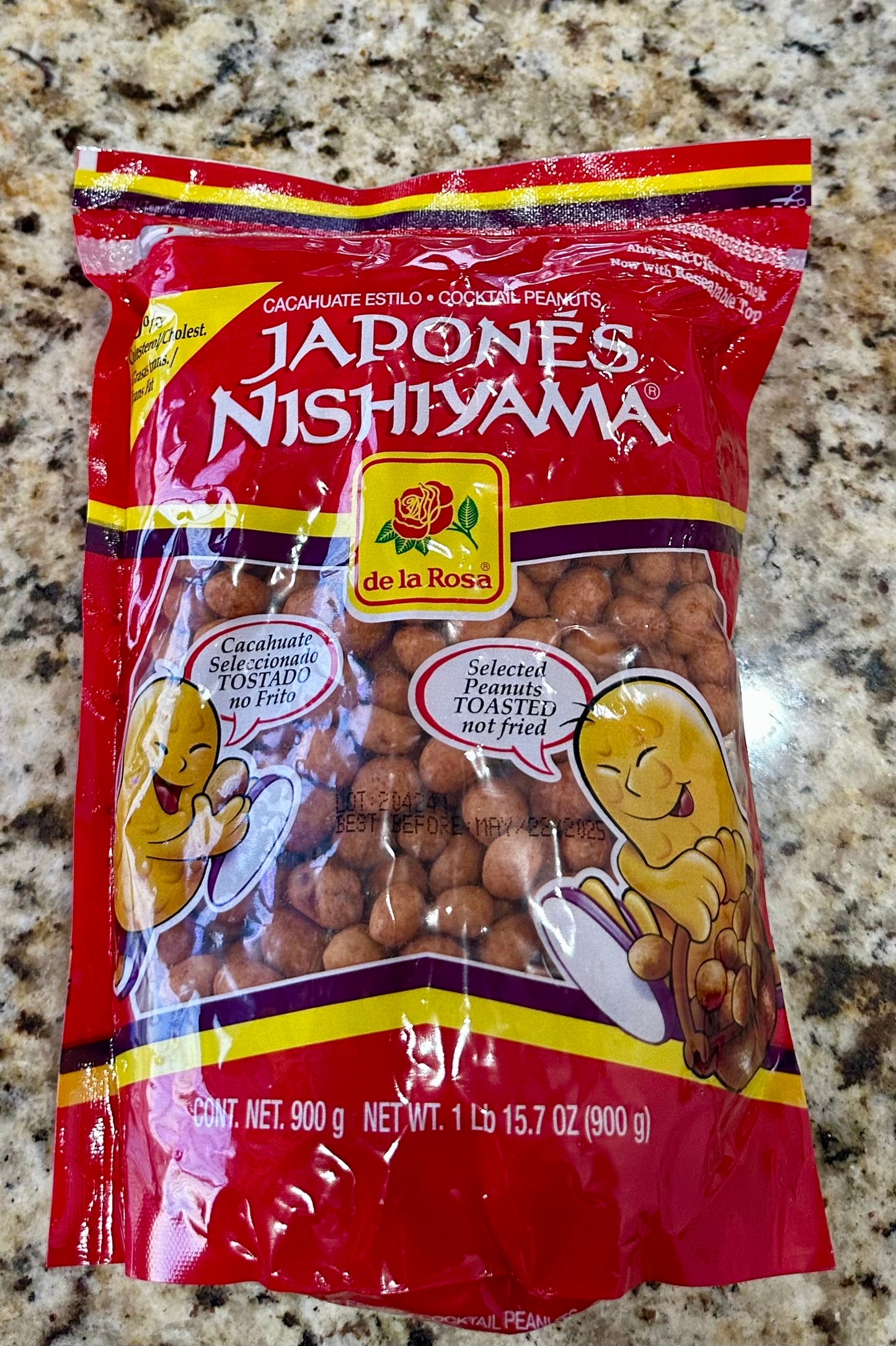 CACAHUATE JAPONÉS NISHIYAMA 900 G