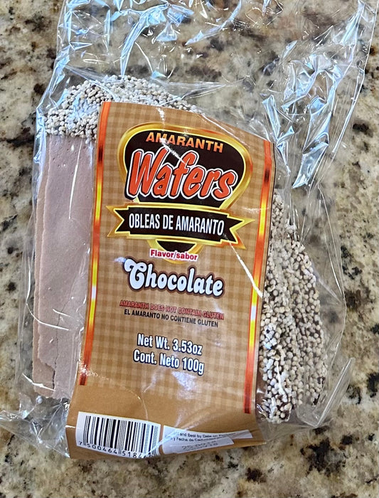 OBLEA CON AMARANTO SABOR CHOCOLATE