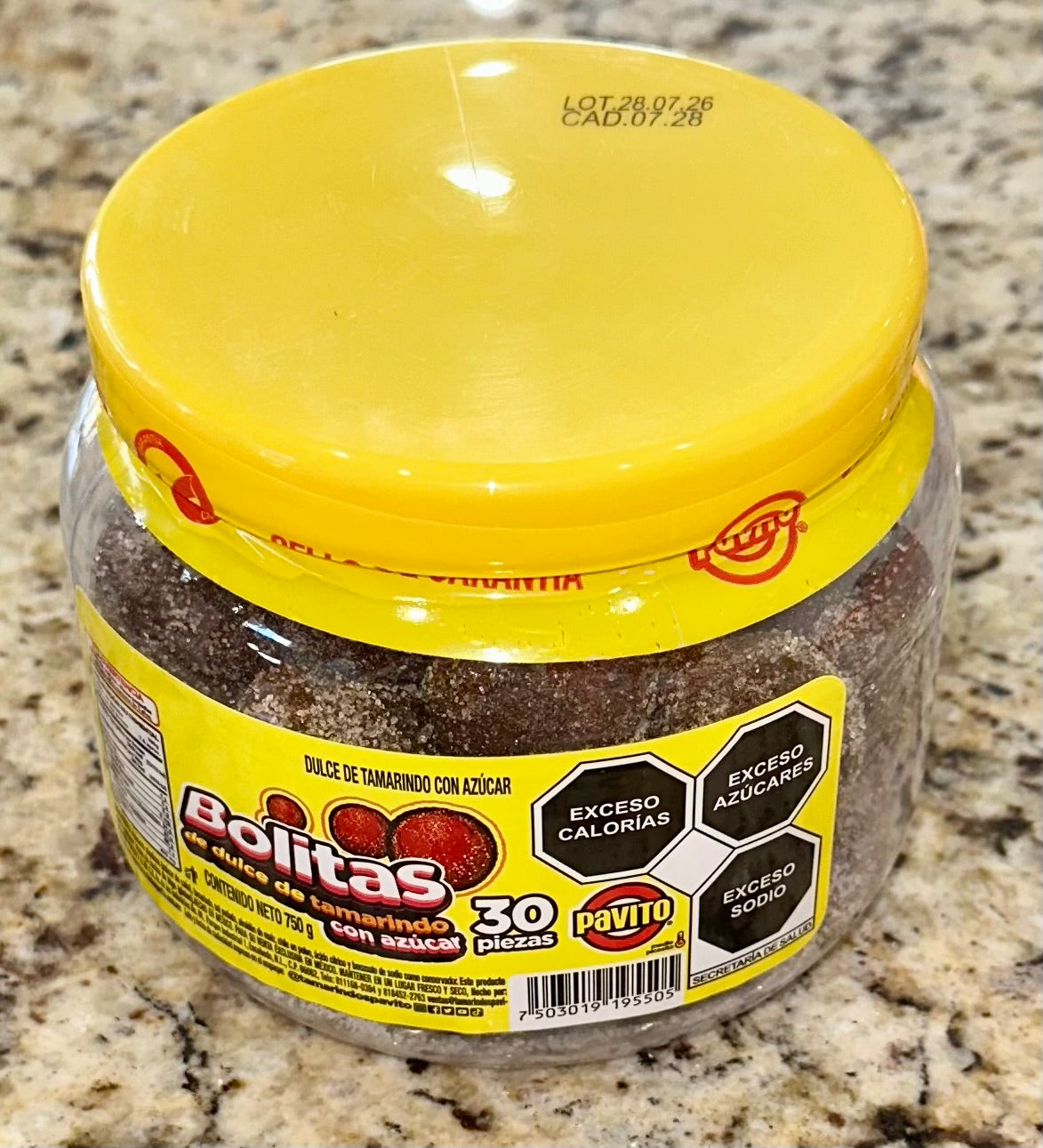 BOLITAS DE TAMARINDO CON AZÚCAR ( TARUGOS )
