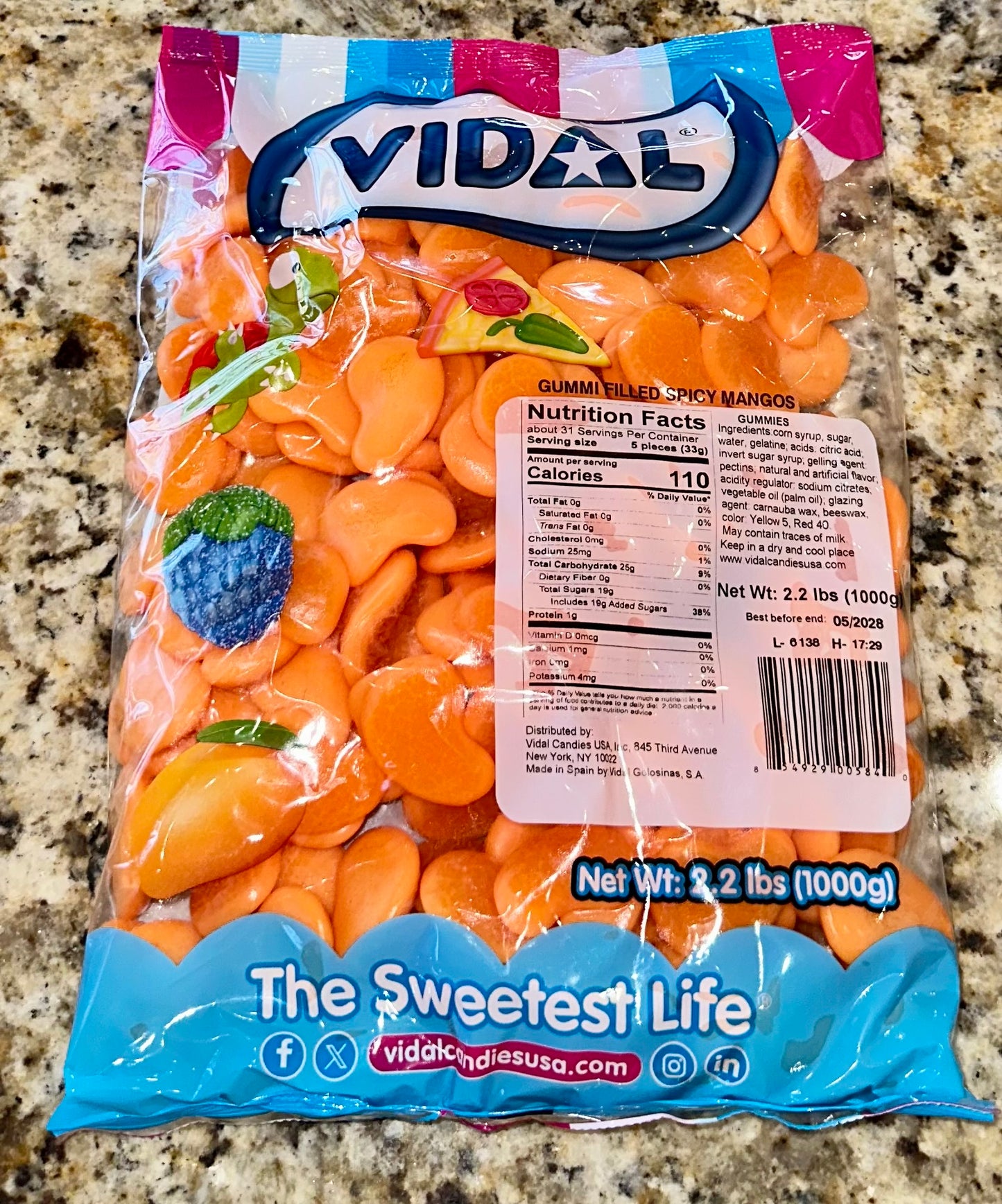VIDAL GOMITAS MANGO PICOSITO