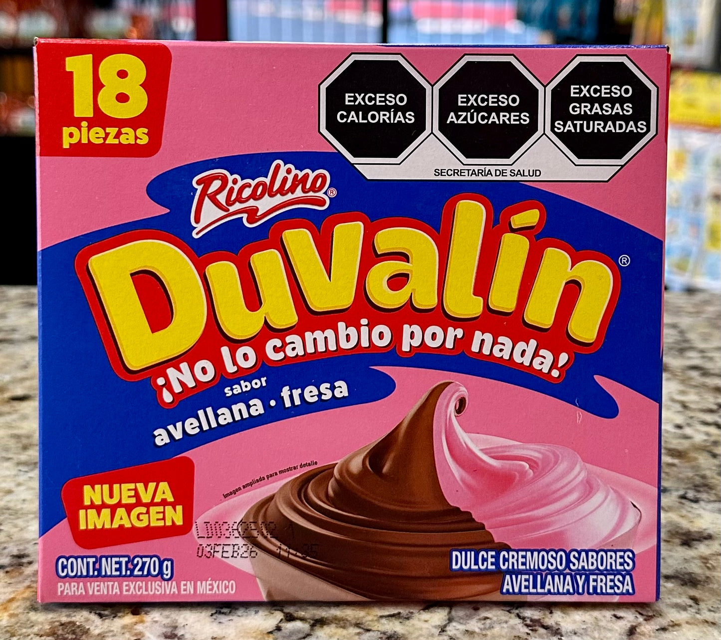 Duvalin de Avellana y Fresa