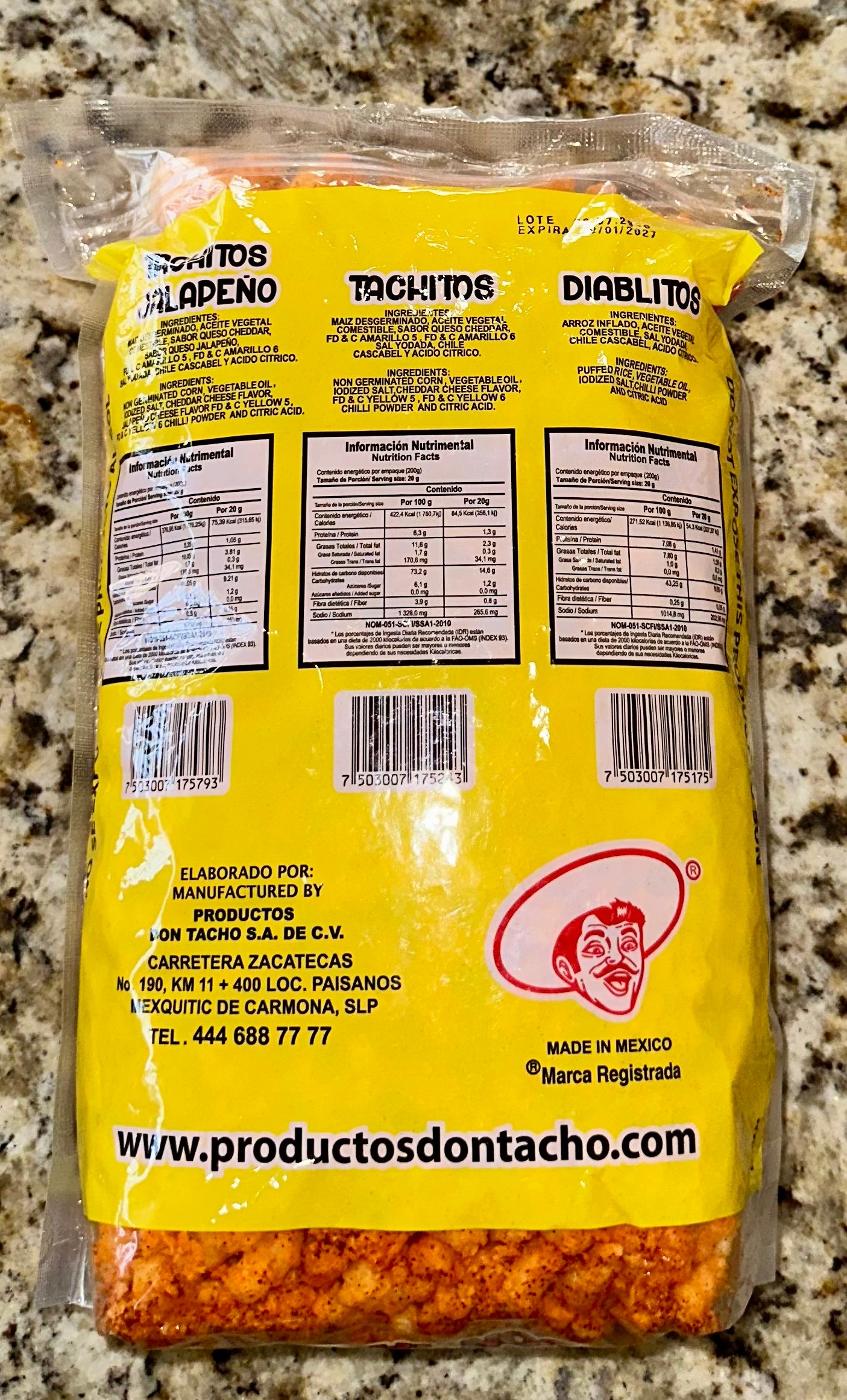 TACHITOS JALAPEÑO AGRANEL