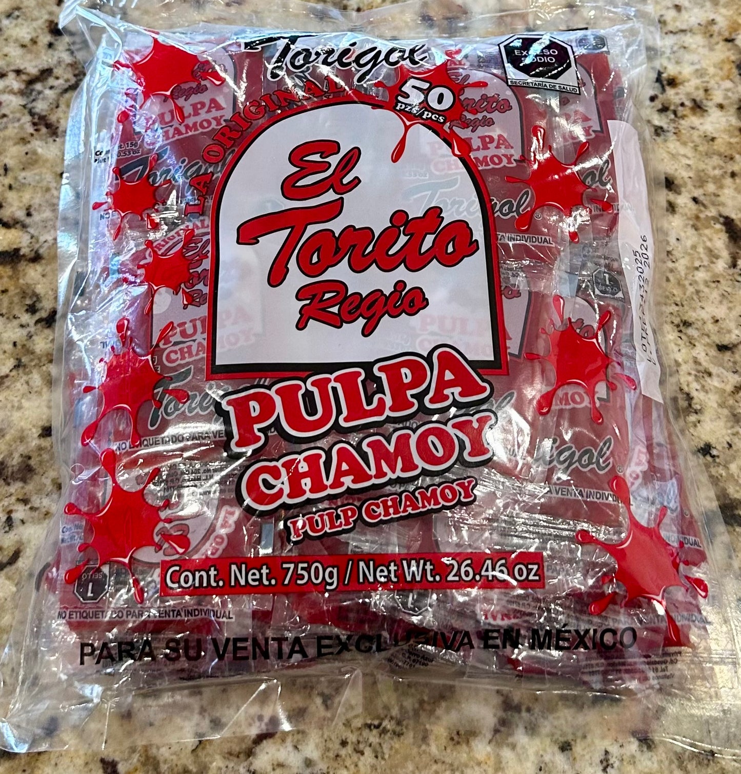 EL TORITO REGIO PULPA CHAMOY SOBRES