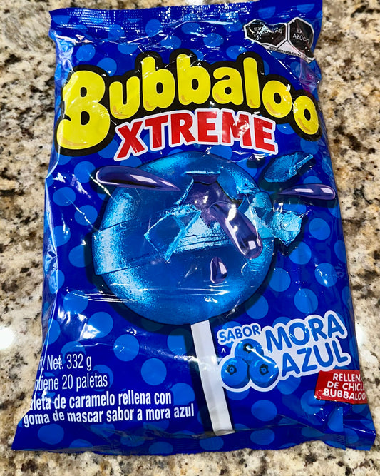 PALETA BUBBALOO MORA AZUL