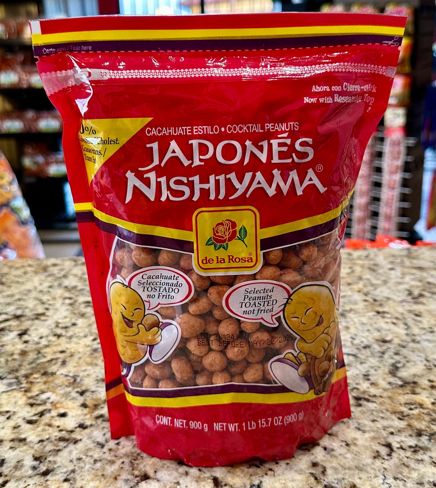 CACAHUATE JAPONÉS NISHIYAMA 900 G