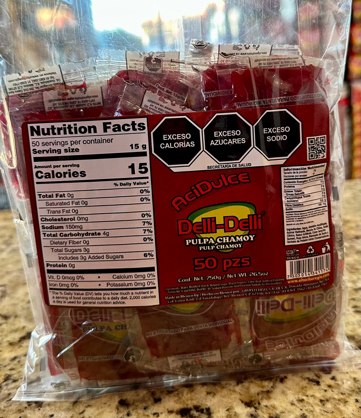 DELLI DELLI PULPA CHAMOY SOBRES