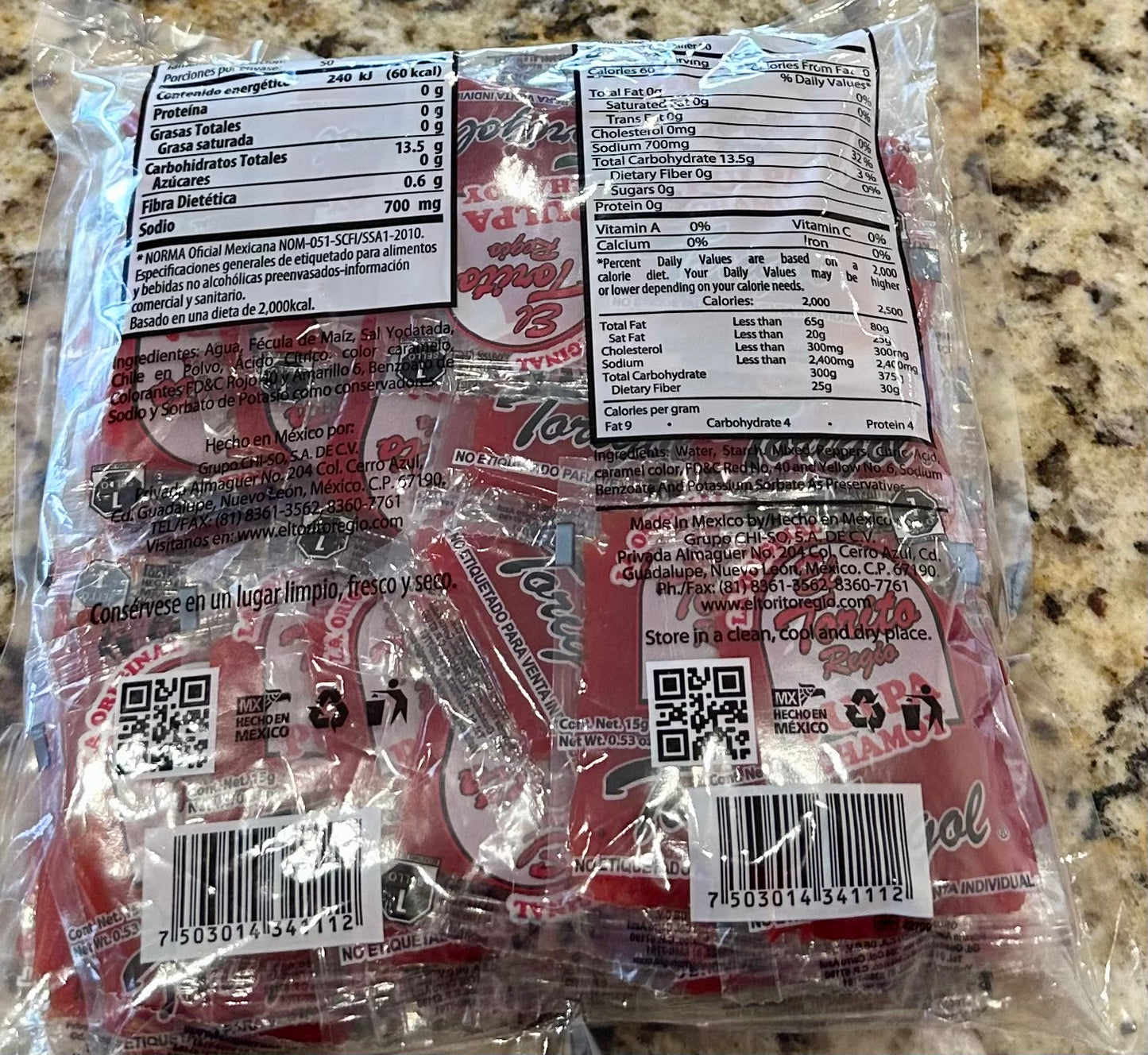 EL TORITO REGIO PULPA CHAMOY SOBRES