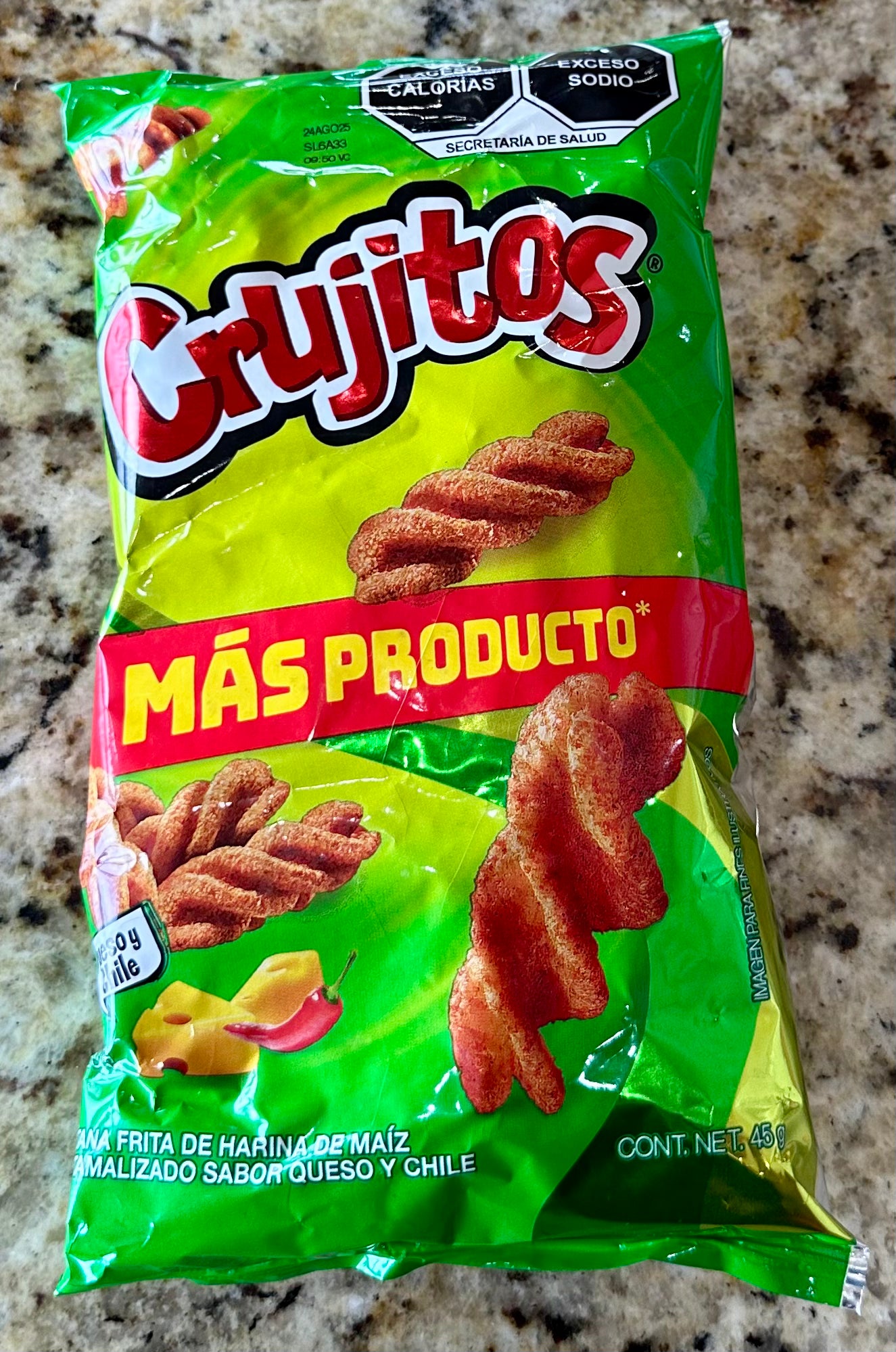 CRUJITOS QUESO Y CHILE CHICO