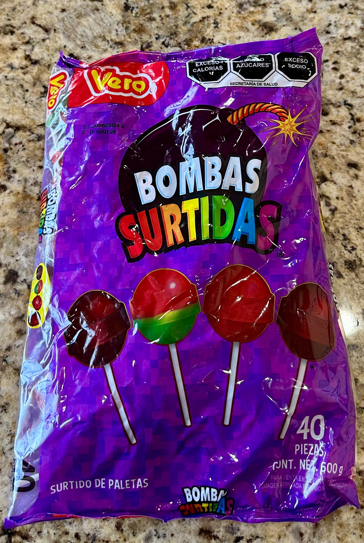 PALETA BOMBAS SURTIDAS