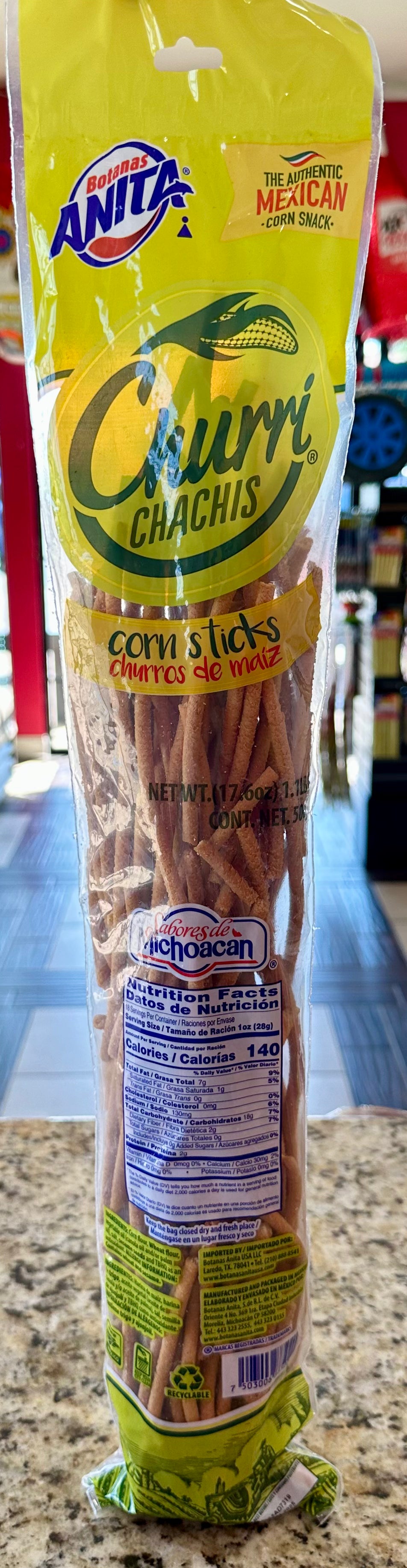 CHURRITOS DE MAÍZ CHACHIS