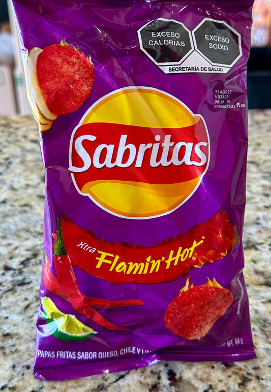 Sabritas original xtra flamin hot