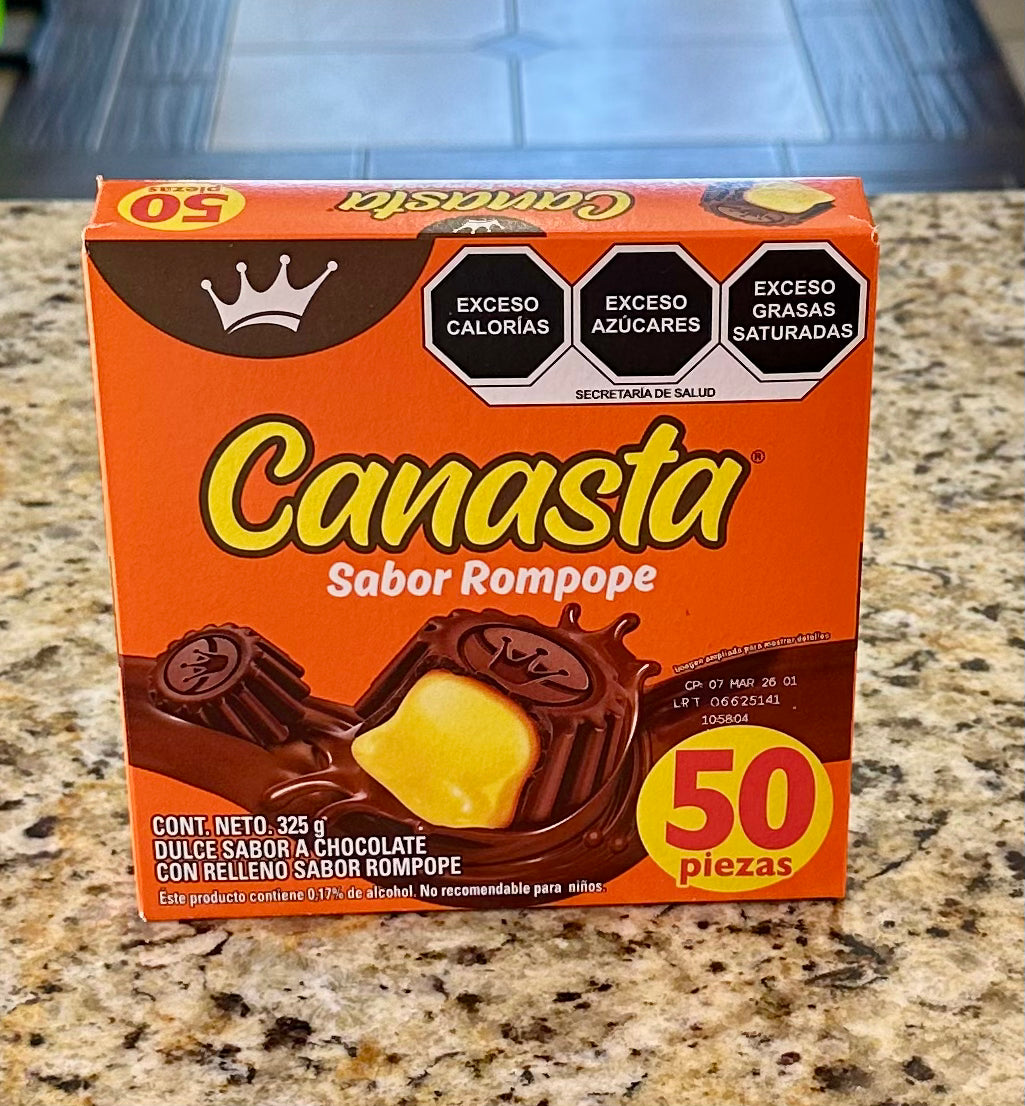 CANASTA SABOR ROMPOPE