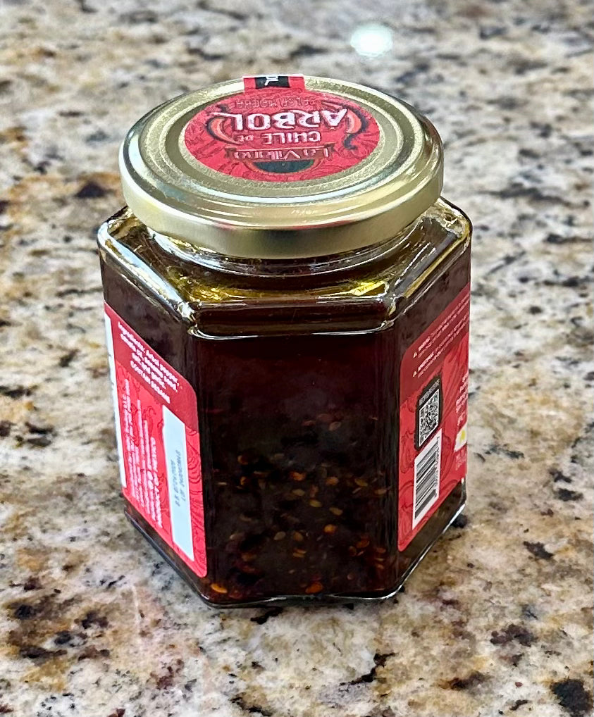 SALSA MACHA DE CHILE DE ÁRBOL