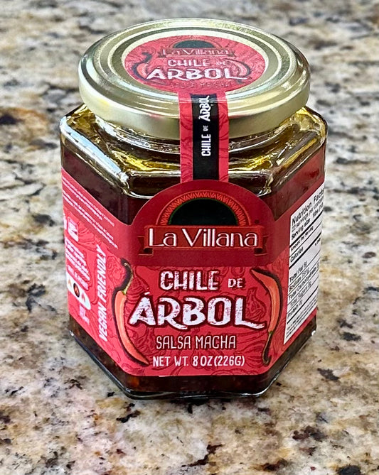 SALSA MACHA DE CHILE DE ÁRBOL