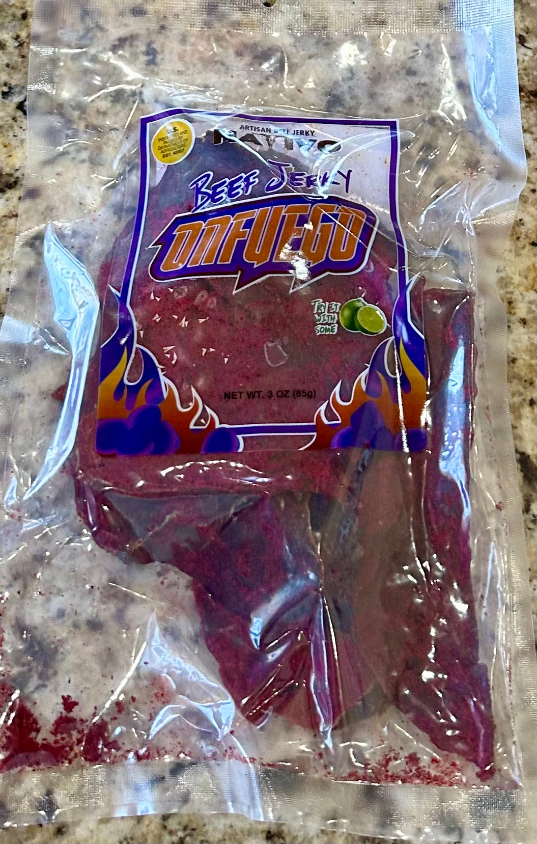 CECINA ONFUEGO CON LIMÓN