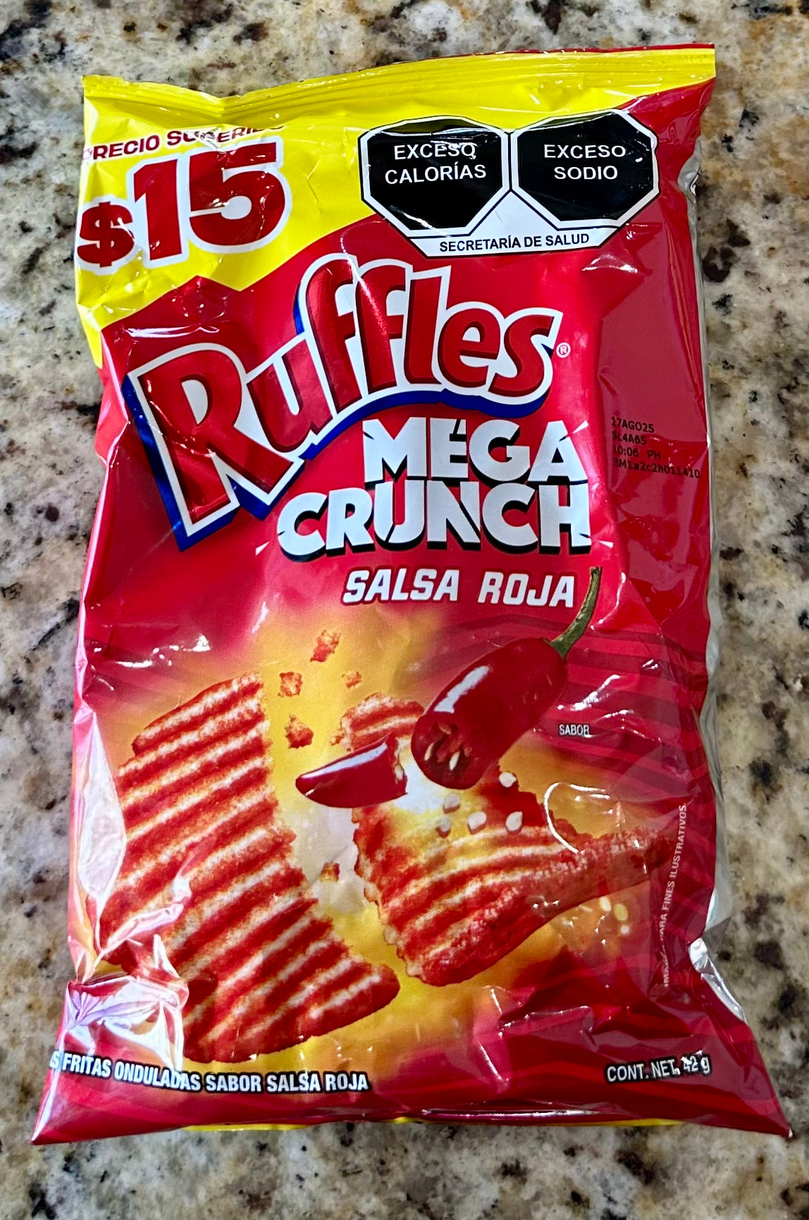 RUFFLES MEGA CRUNCH SALSA ROJA