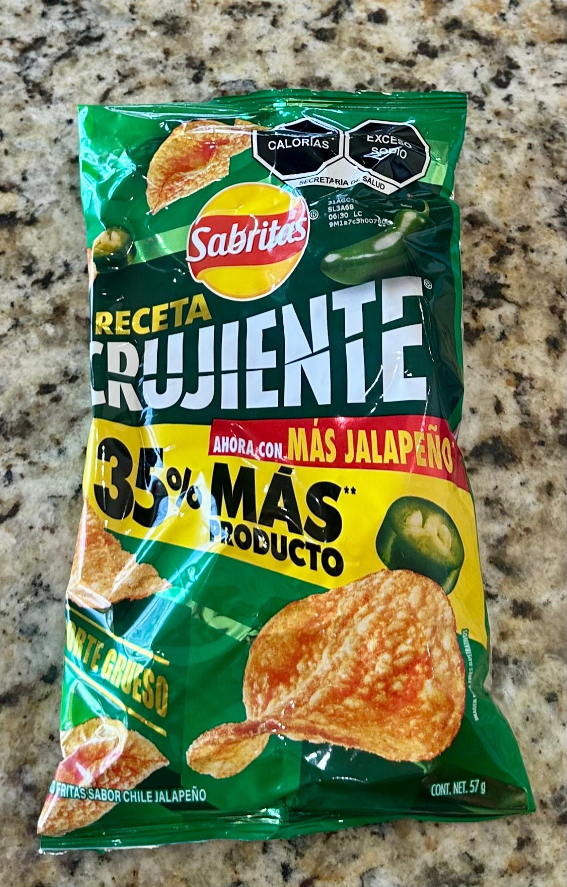 RECETA CRUJIENTE JALAPEÑO CHICA