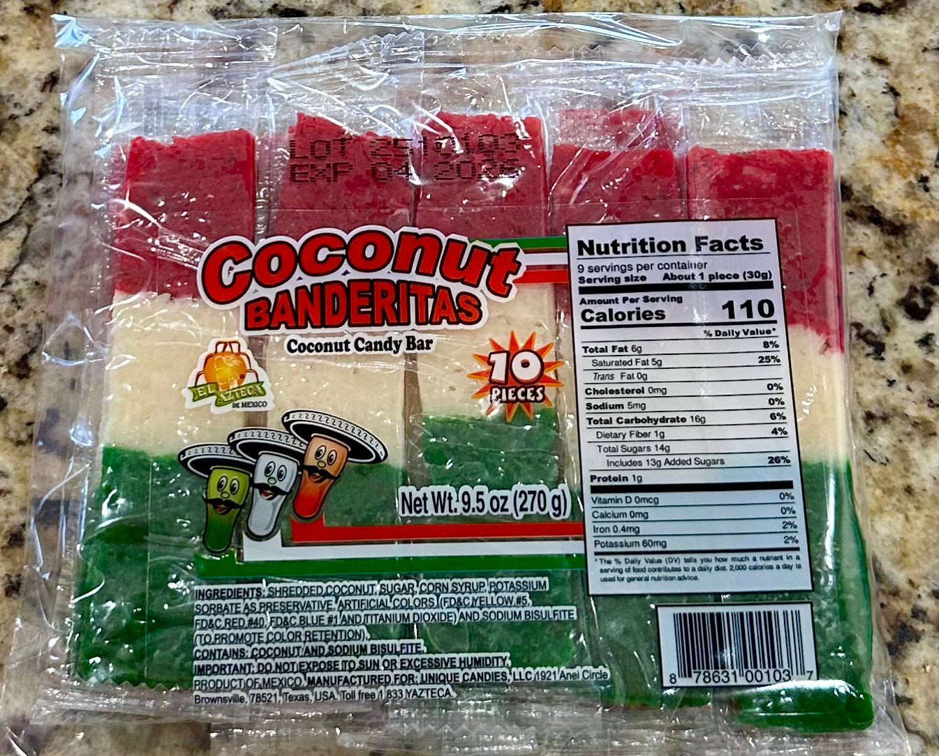 BANDERITAS DE COCO